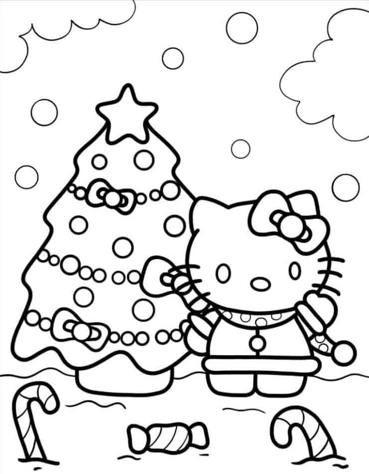 Coloriage Dessiner Hello Kitty 3