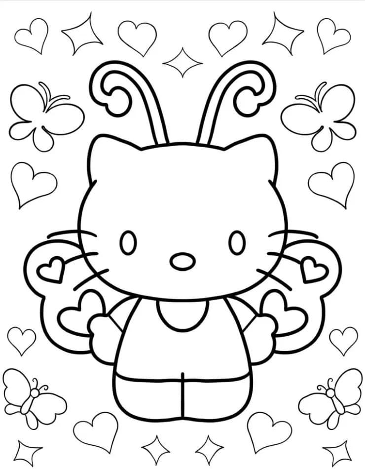 Coloriage Dessiner Hello Kitty 4