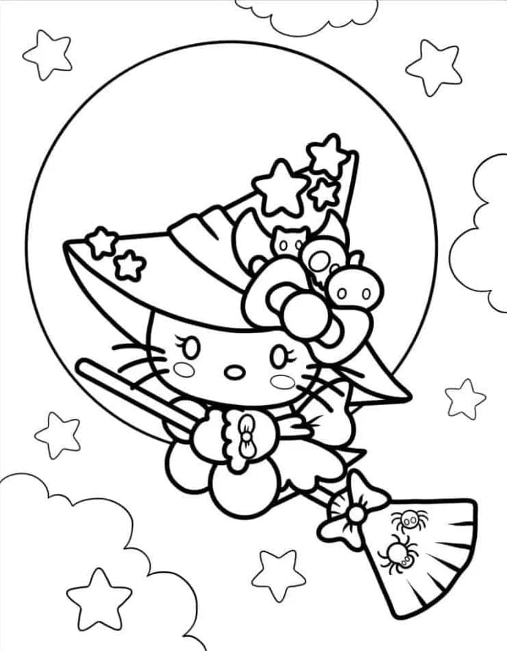 Coloriage Dessiner Hello Kitty de base