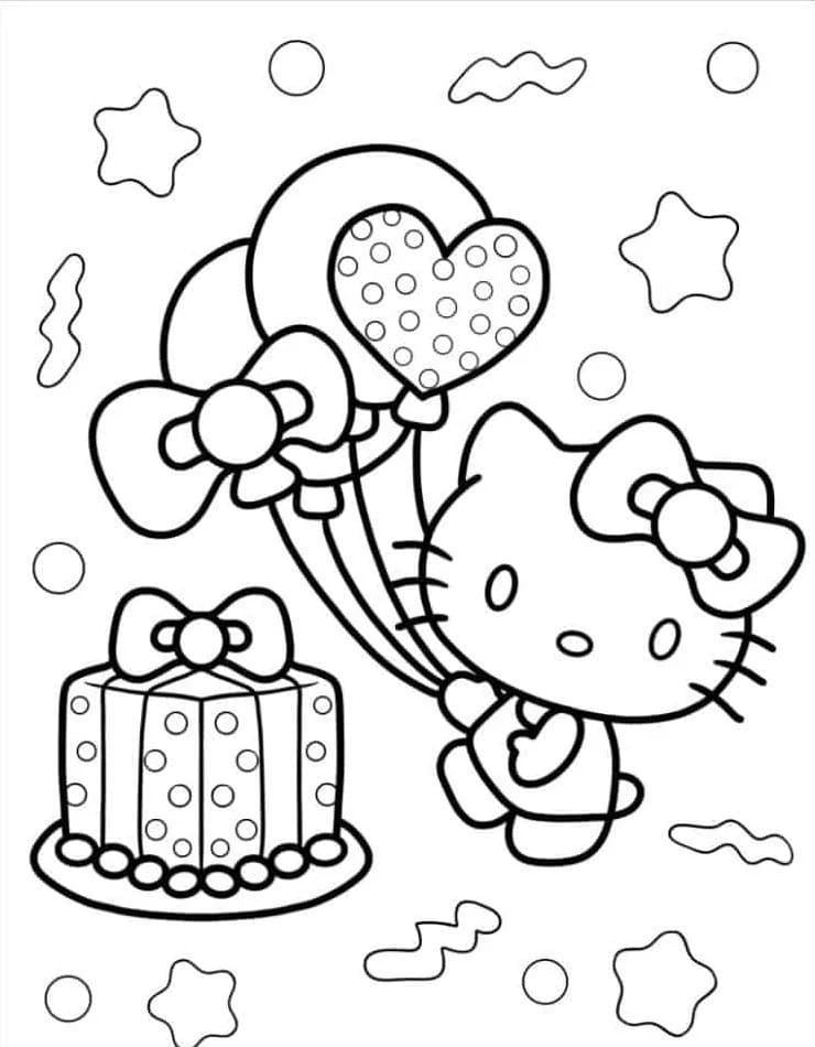 Coloriage Dessiner Hello Kitty facilement