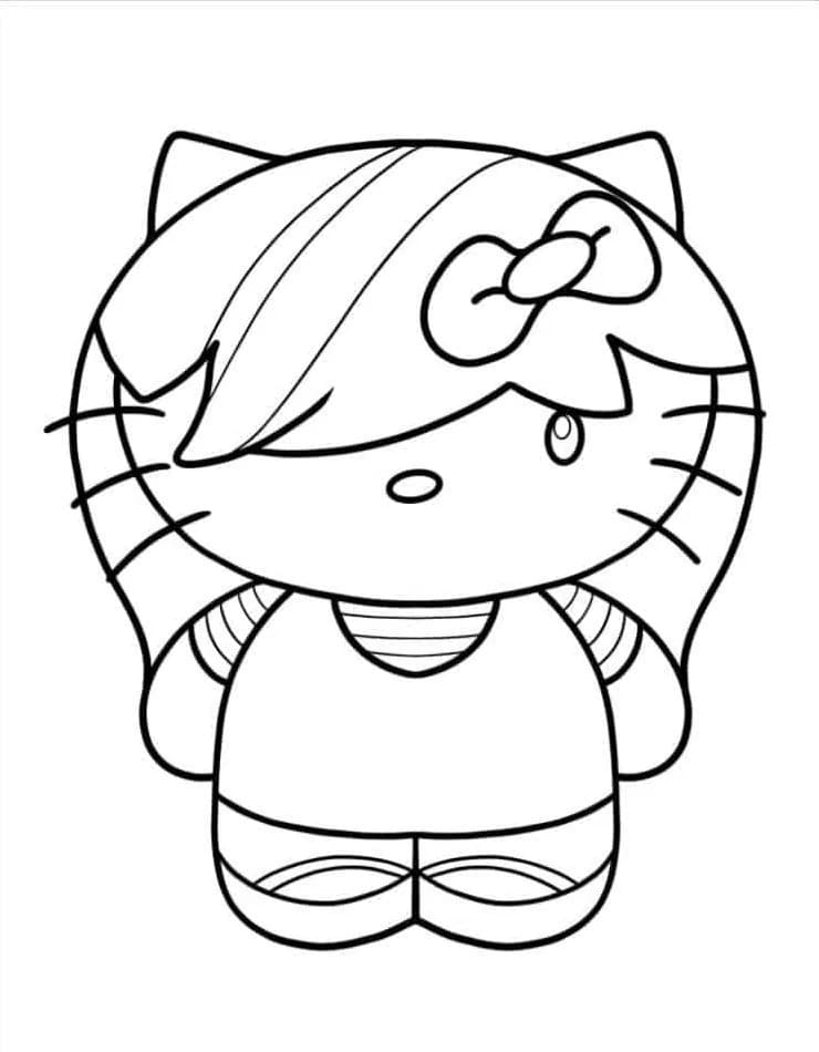 Coloriage Dessiner Hello Kitty gratuit imprimer