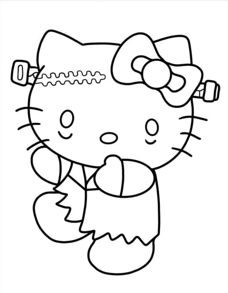 Coloriage Dessiner Hello Kitty imprimer