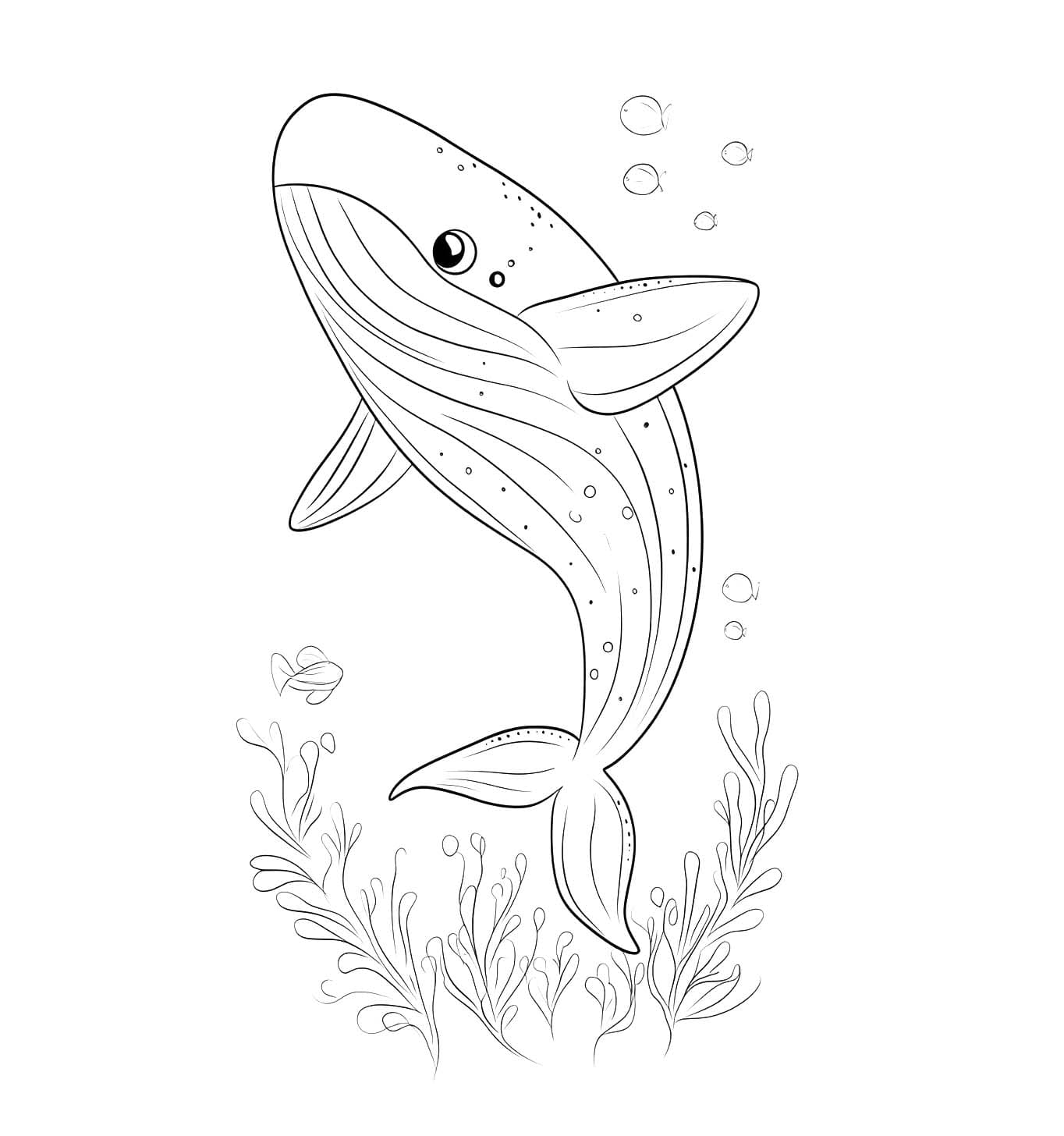 Coloriage Dessiner un poisson facilement et gratuit