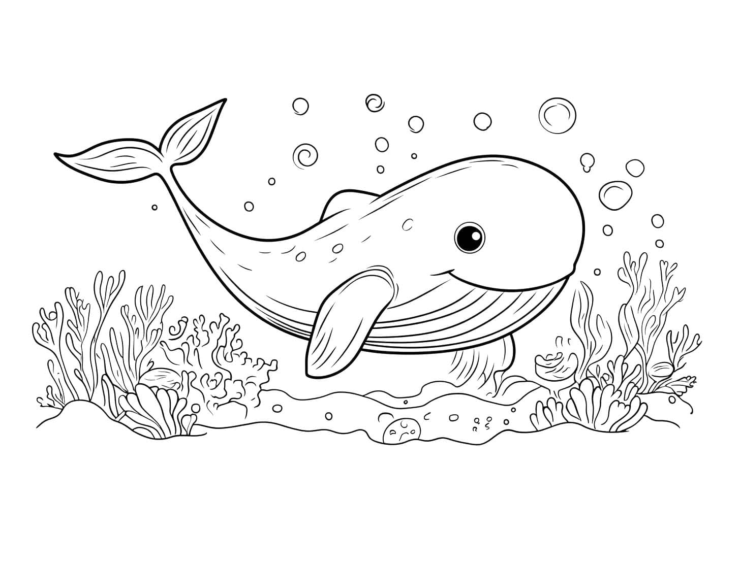 Coloriage Dessiner un poisson imprimable