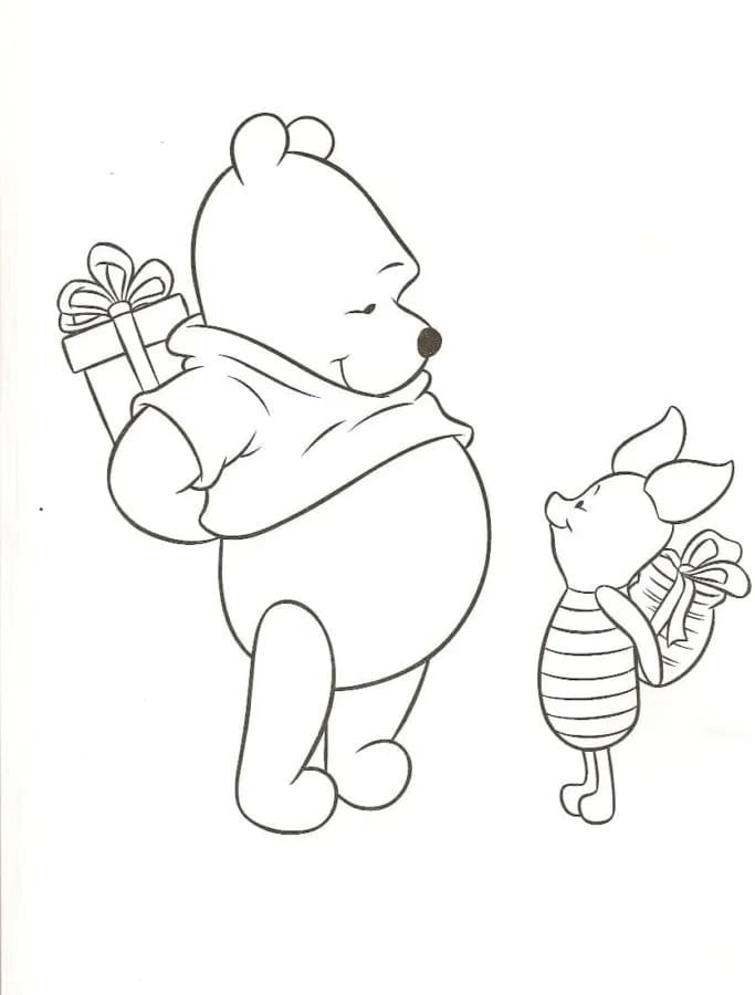 Coloriage Dessiner Winnie l'ourson de base