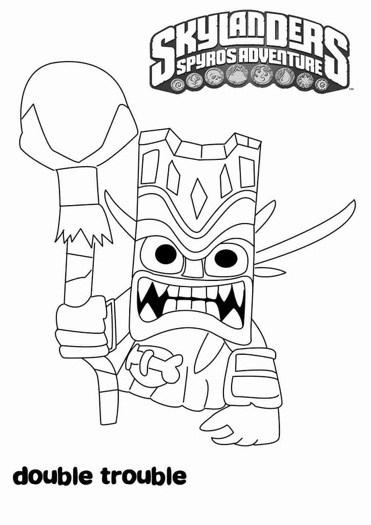 Coloriage Double Trouble Skylanders