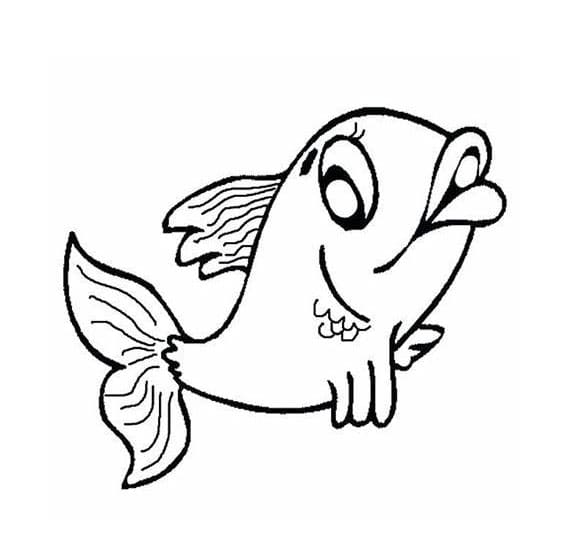 Coloriage Du poisson pour les enfants