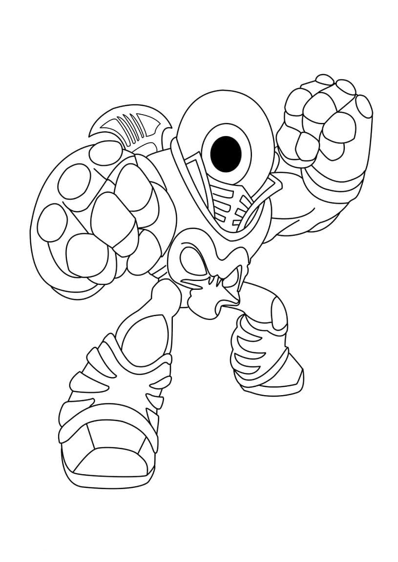 Coloriage Eye Brawl Skylanders