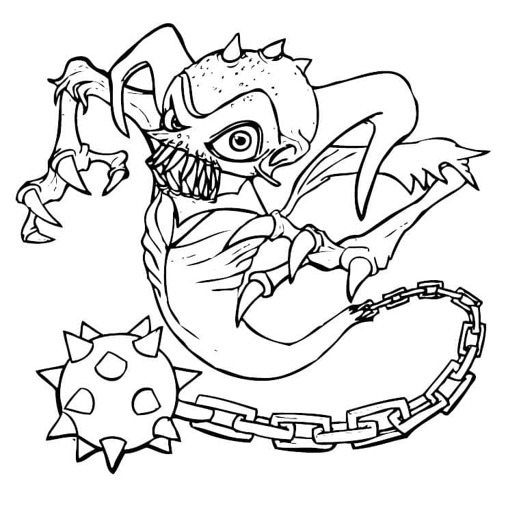 Coloriage Ghost Roaster Skylanders