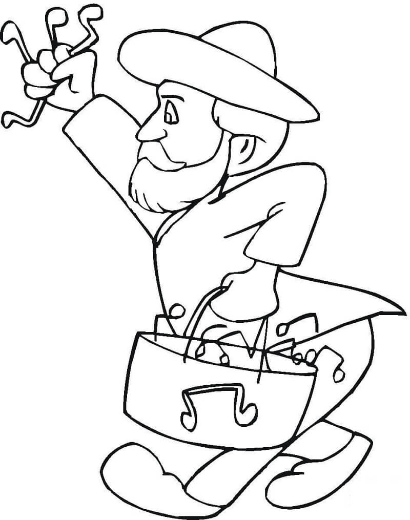 Coloriage Giuseppe Verdi à imprimer