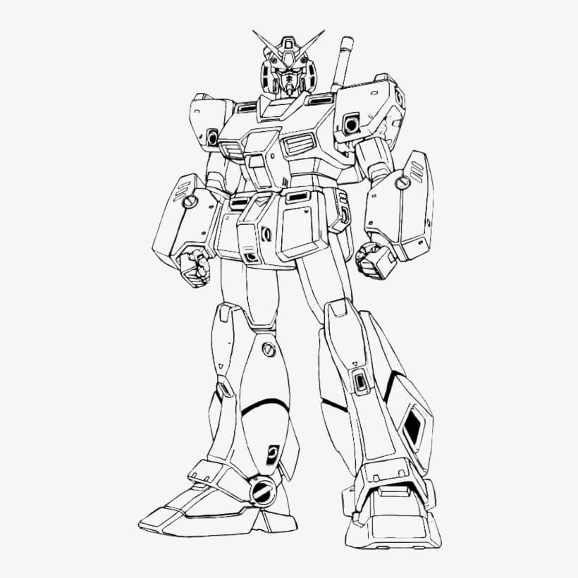 Coloriage Gundam 5 à imprimer
