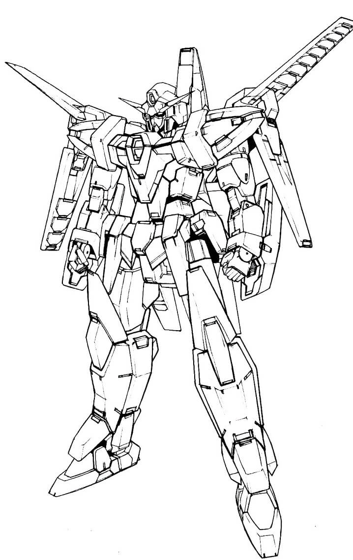 Coloriage Gundam 6 à imprimer