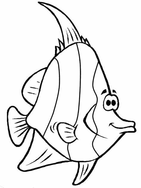 Coloriage Image de poisson à imprimer