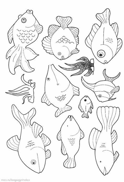 Coloriage Image de poissons à imprimer