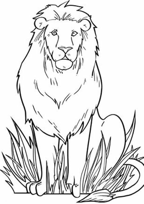 Coloriage Images gratuites de Lion