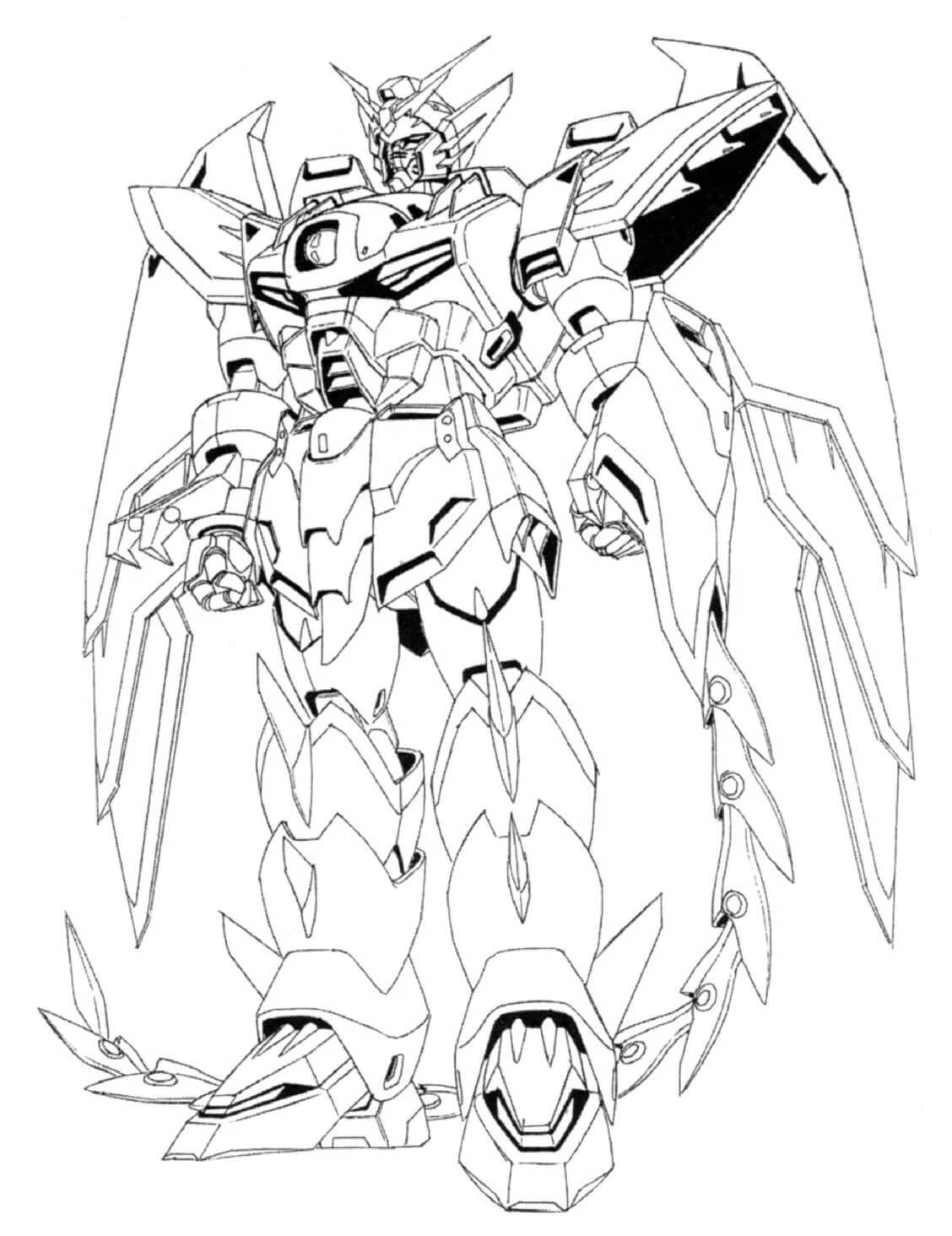 Coloriage Incroyable Gundam à imprimer