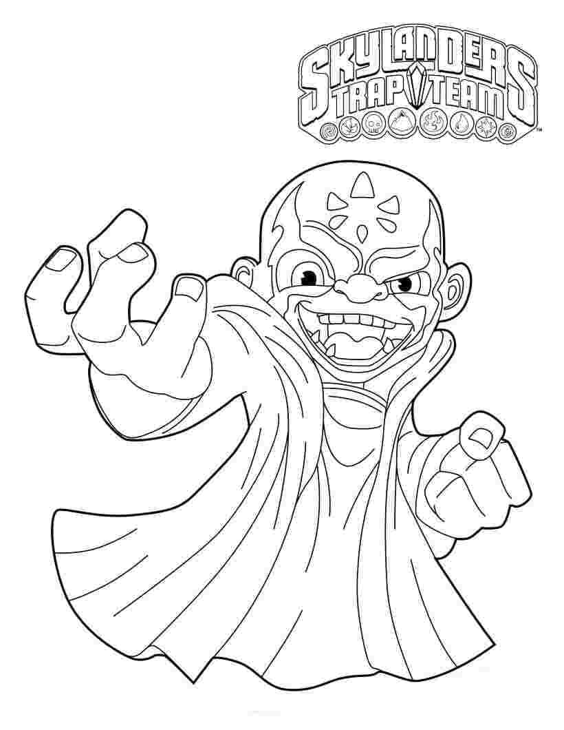 Coloriage Kaos Skylanders