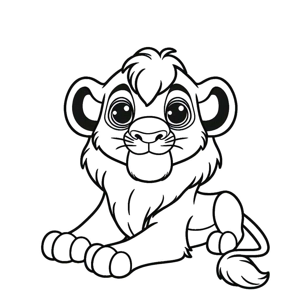 Coloriage Le Roi Lion 1 à imprimer