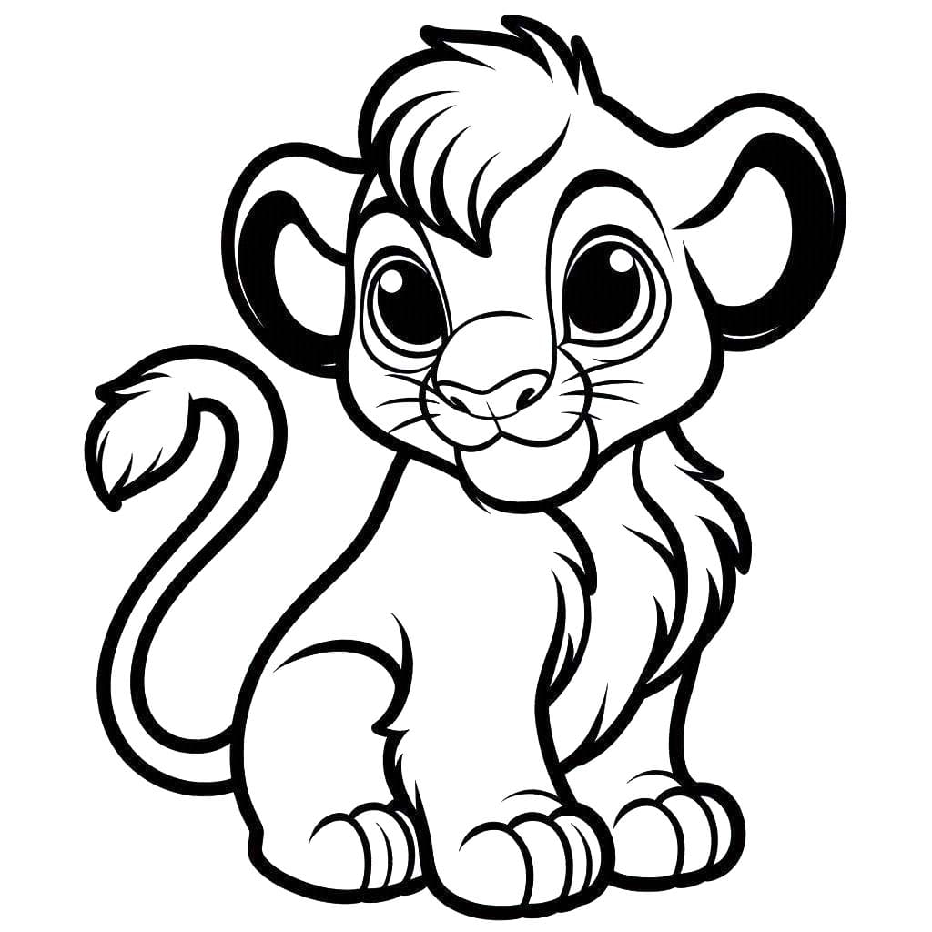 Coloriage Le Roi Lion 2 à imprimer