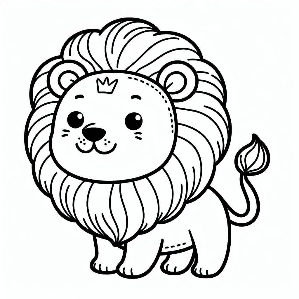 Coloriage Lion imprimable