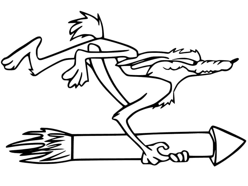 Coloriage Looney Tunes Vil Coyote à imprimer