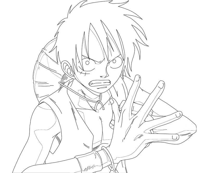 Coloriage Luffy