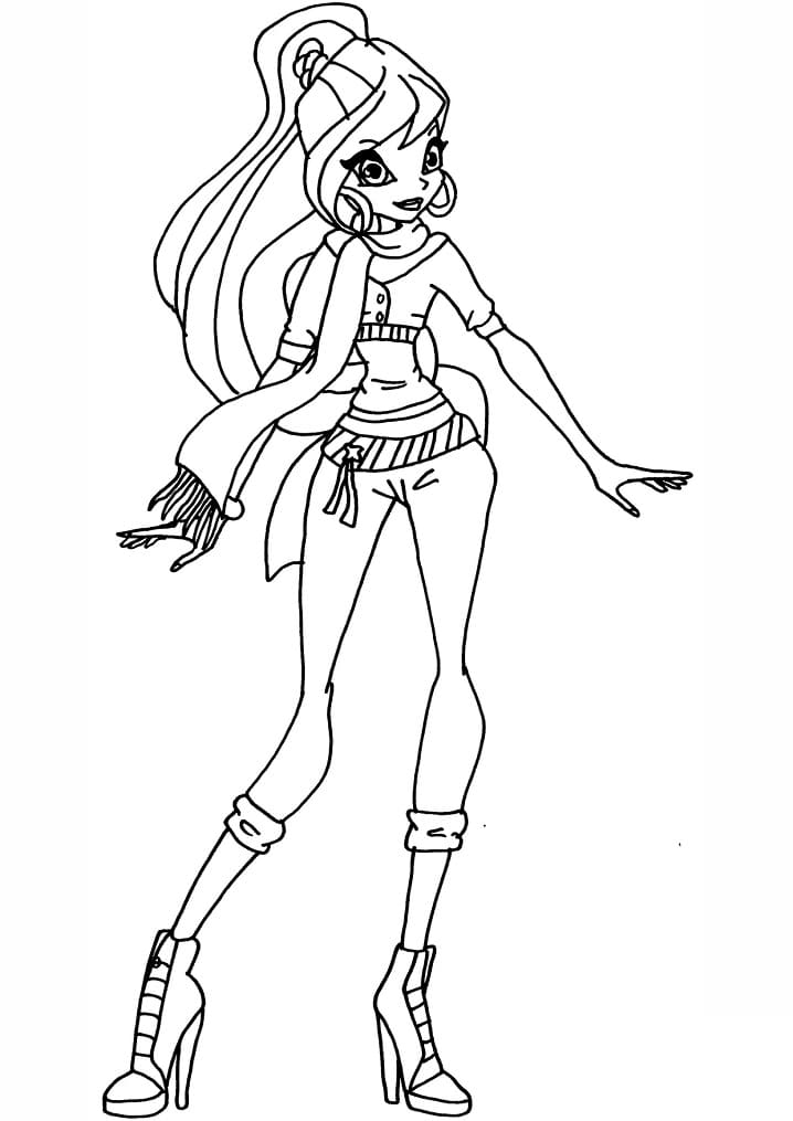 Coloriage Merveilleux Bloom Winx Club