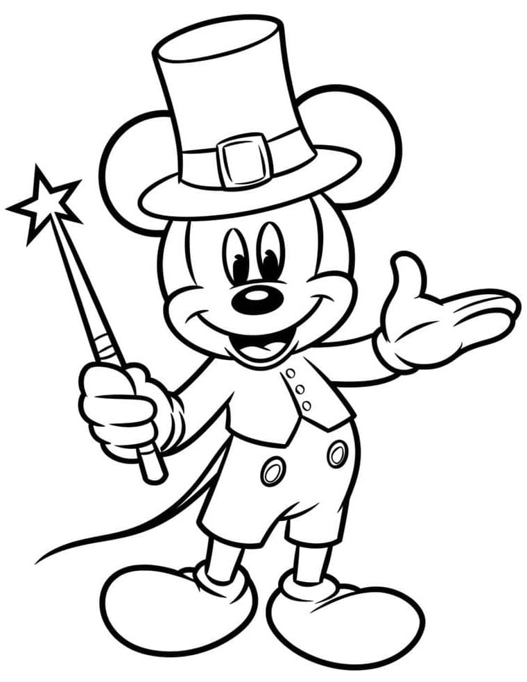 Coloriage Mickey Mouse imprimable gratuite pour les enfants à imprimer