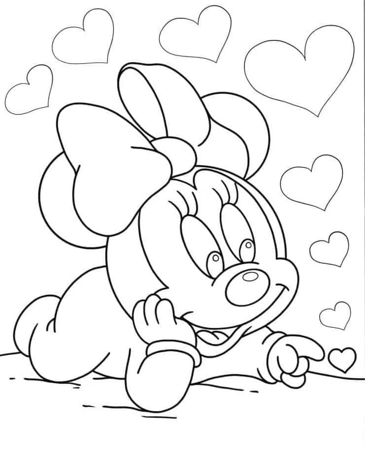 Coloriage Mickey Mouse très facile à imprimer