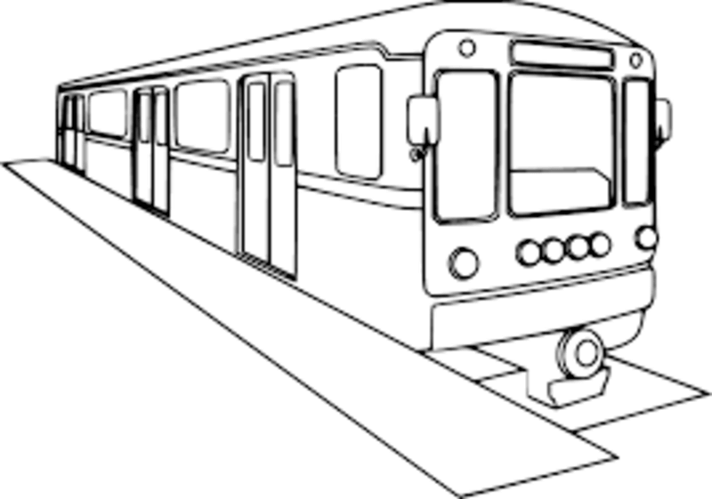 Coloriage Métro à imprimer