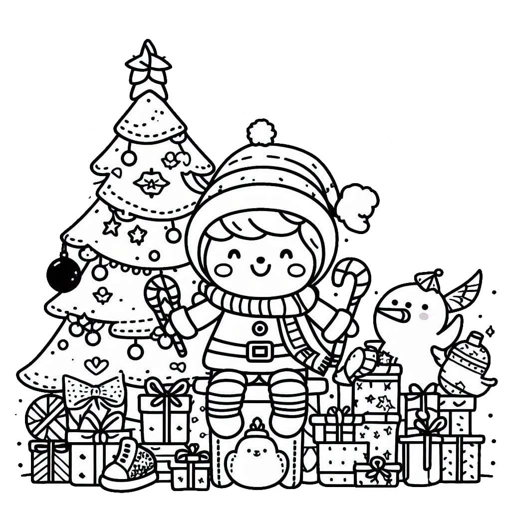 Coloriage Noël 1 à imprimer