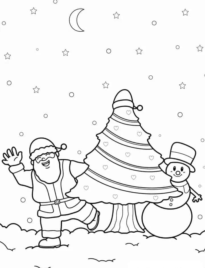 Coloriage Noël 2 à imprimer