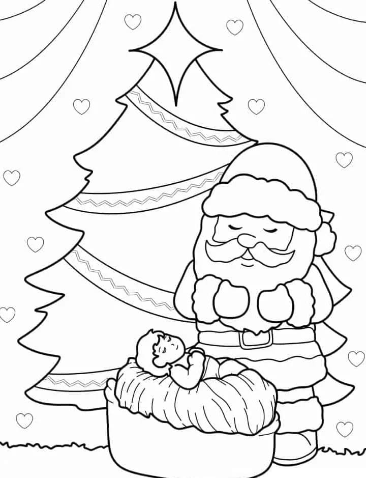 Coloriage Noël 3 à imprimer