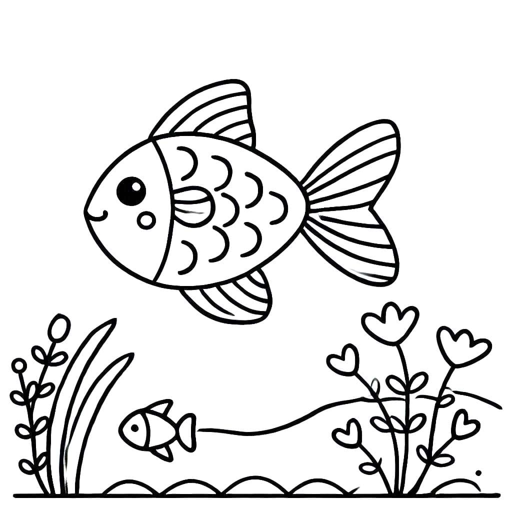 Coloriage Poisson 1