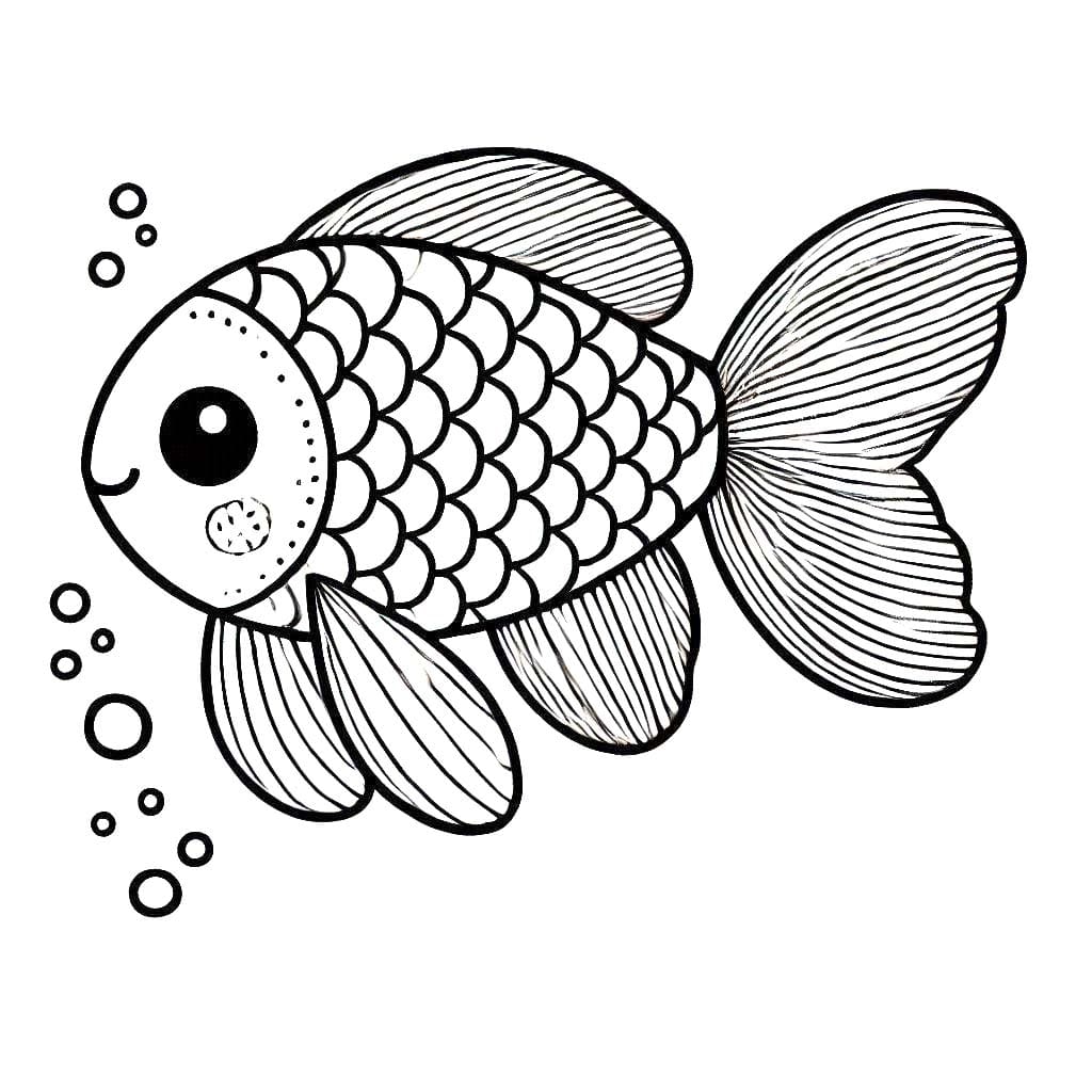 Coloriage Poisson 4 à imprimer