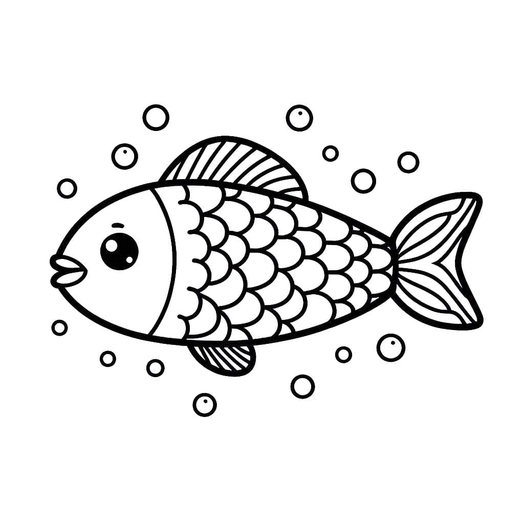 Coloriage Poisson 5