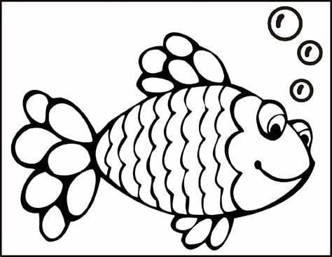 Coloriage Poisson drôle à imprimer