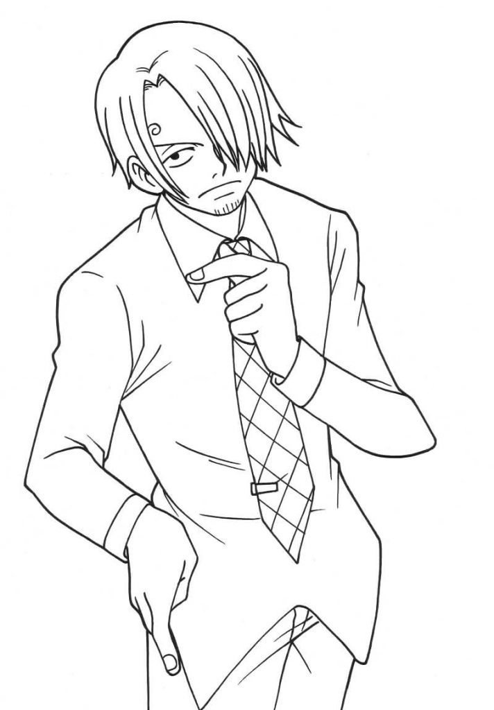 Coloriage Sanji à imprimer