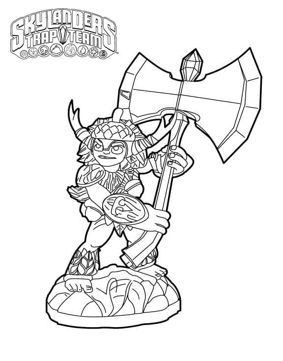 Coloriage Skylanders Bushwhack