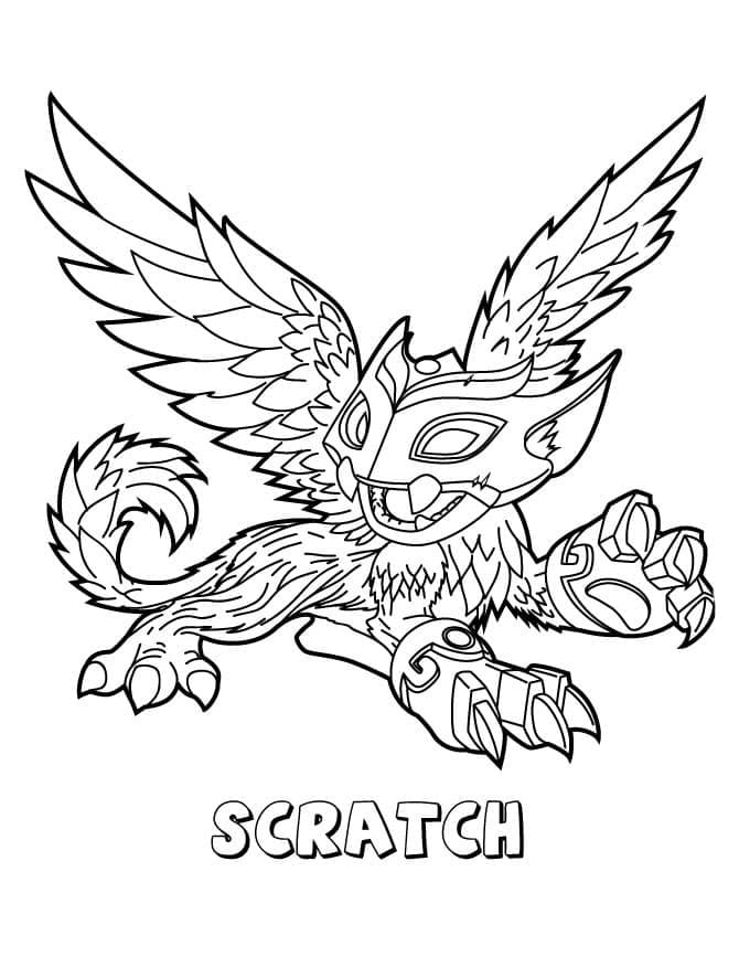 Coloriage Skylanders Scratch