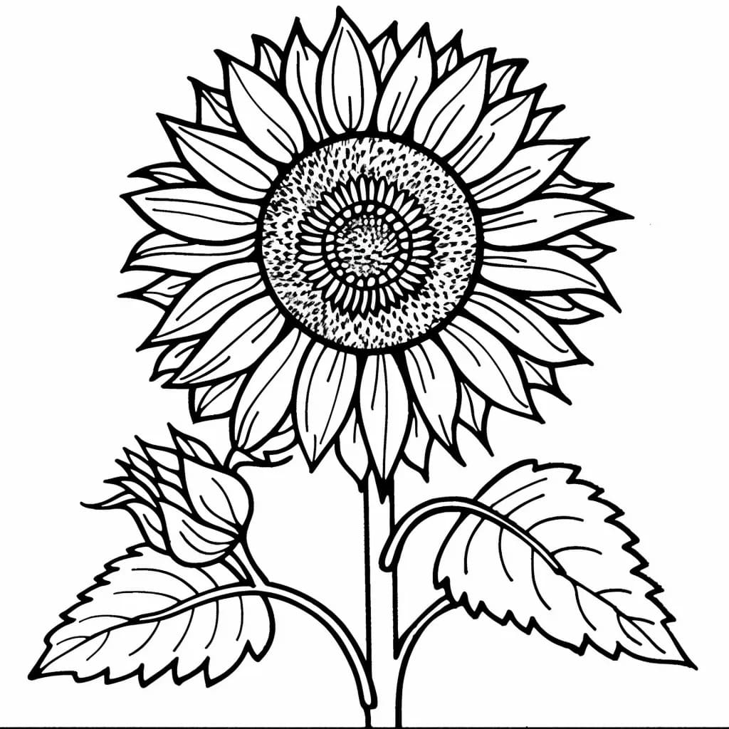 Coloriage Tournesol 2 à imprimer