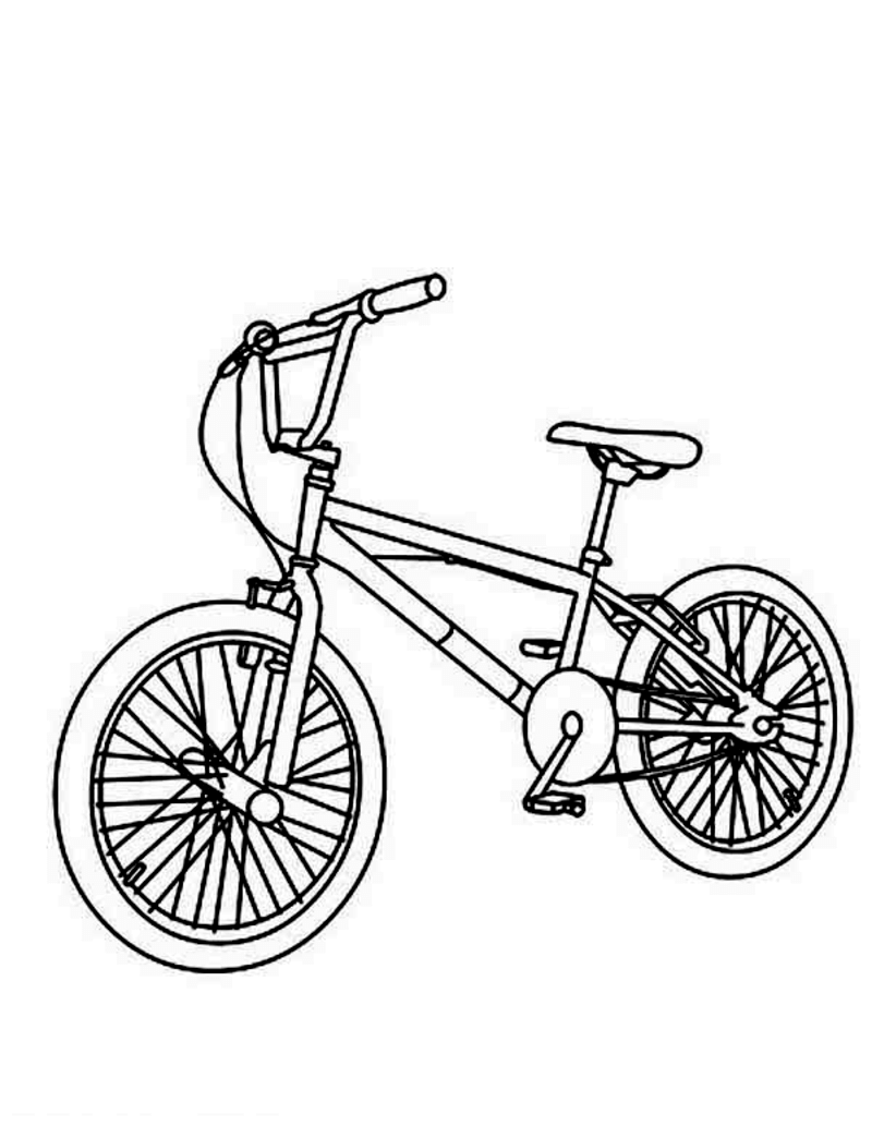 Coloriage Vélo de montagne à imprimer