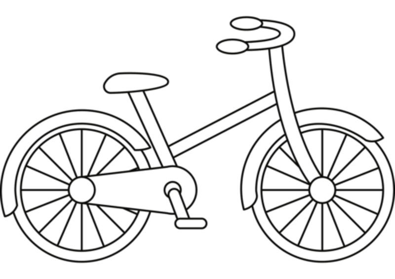 Coloriage Vélo normal