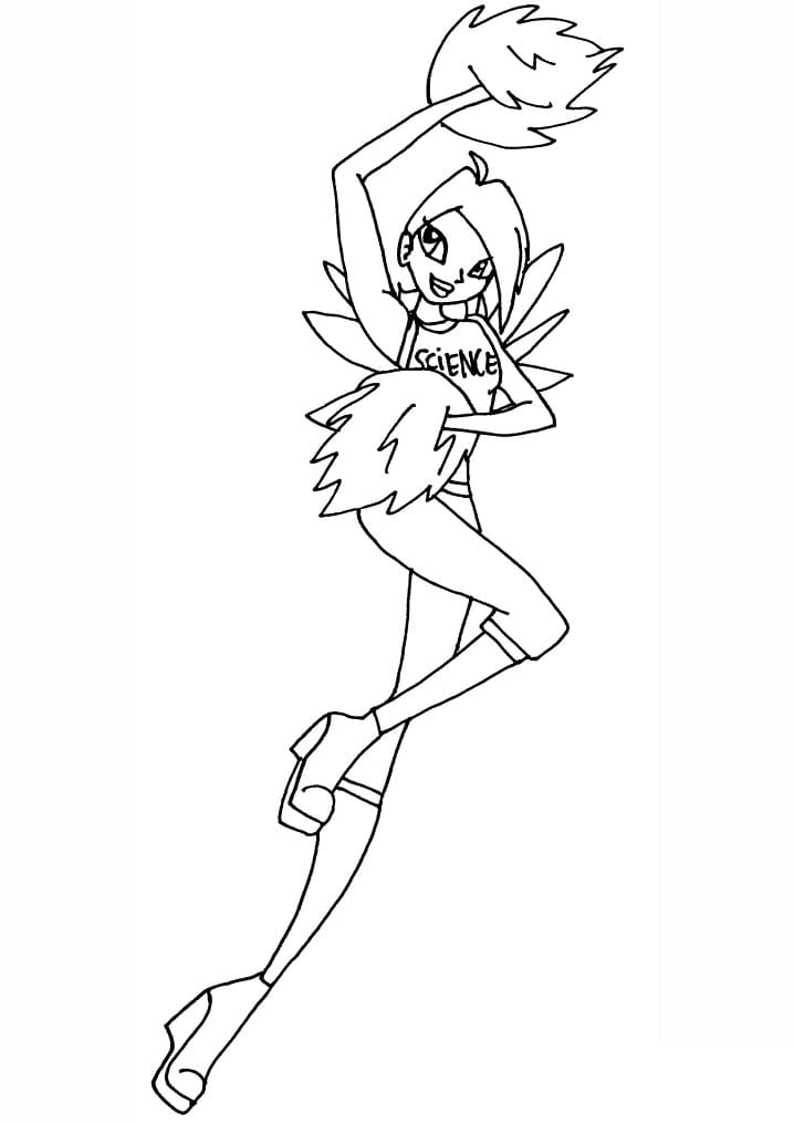 Coloriage Winx Club Tecna Imprimable