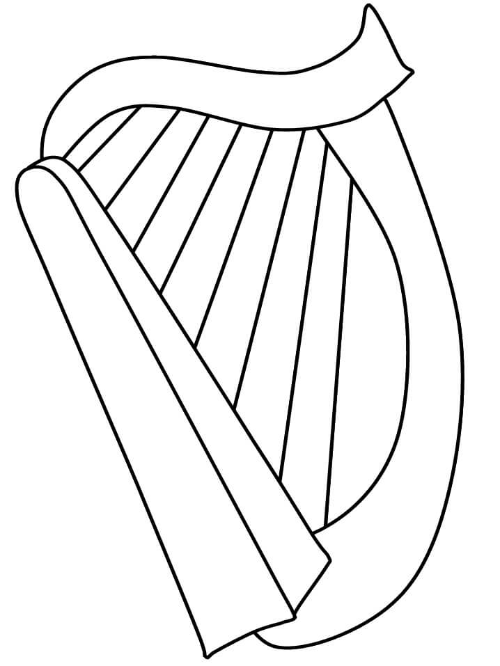 Coloriage Harpe 4