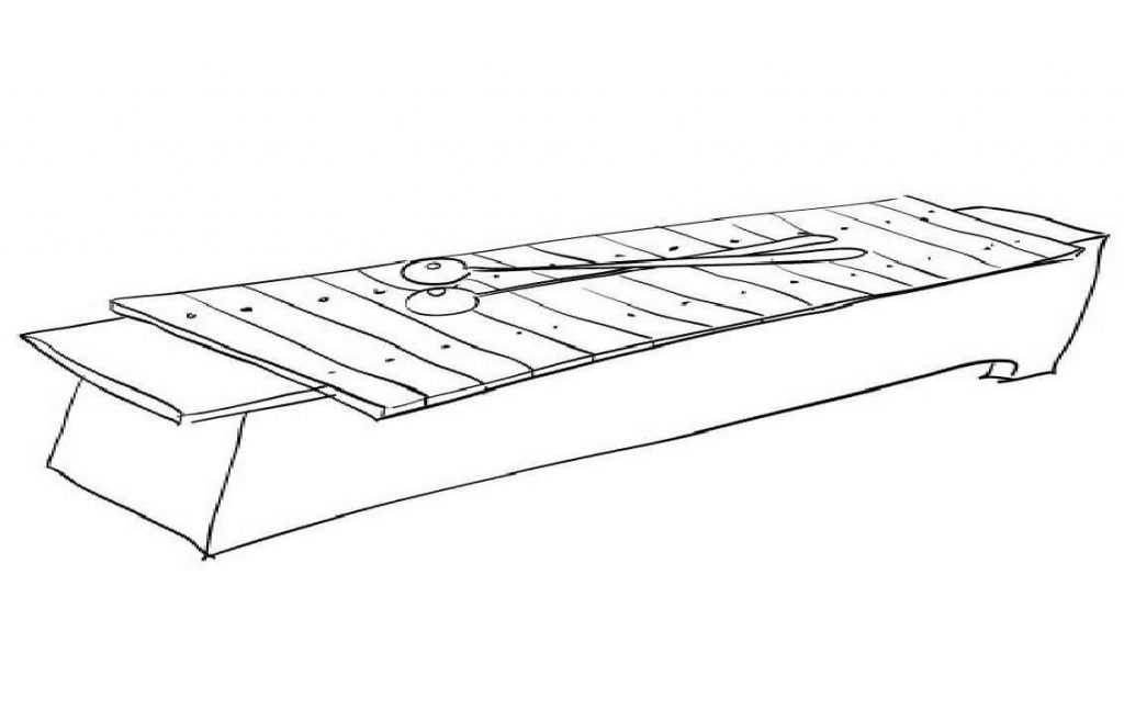 Coloriage Xylophone 7 à imprimer