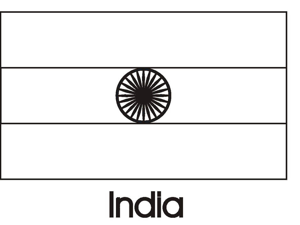 Coloriage Inde à imprimer