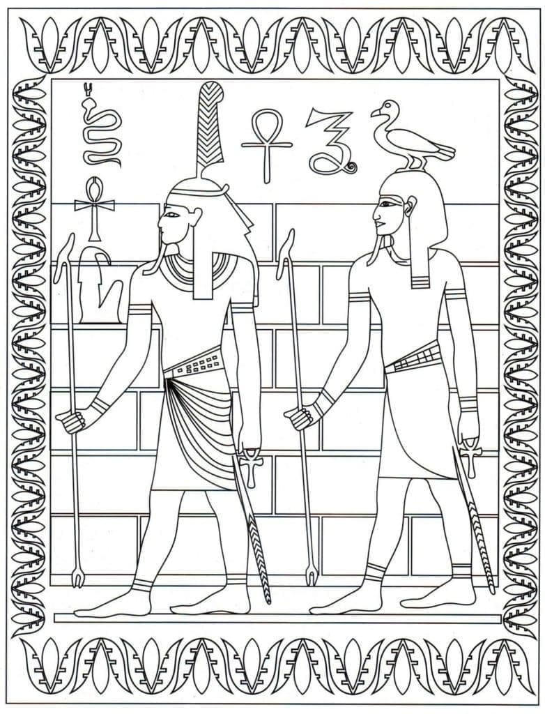 Coloriage L’Egypte Ancienne à imprimer