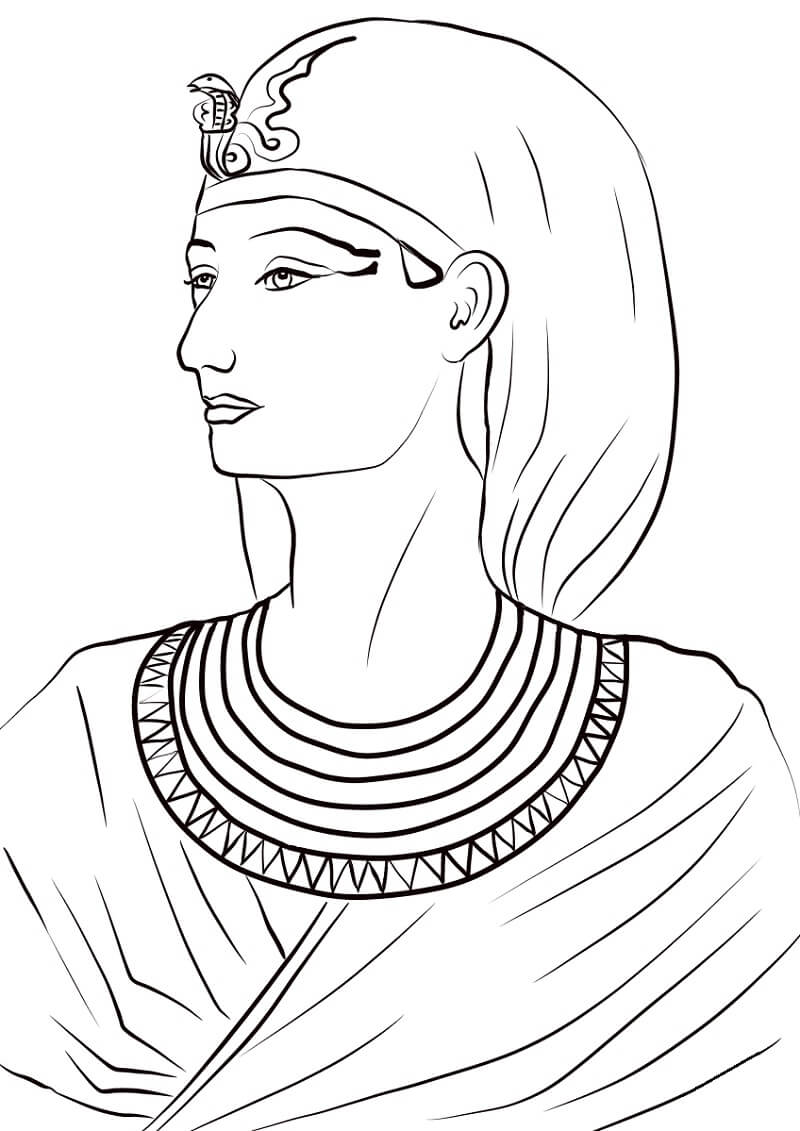 Coloriage Reine-pharaon Hatchepsout à imprimer