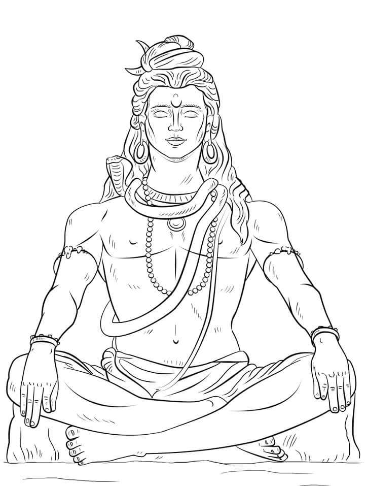 Coloriage Shiva à imprimer